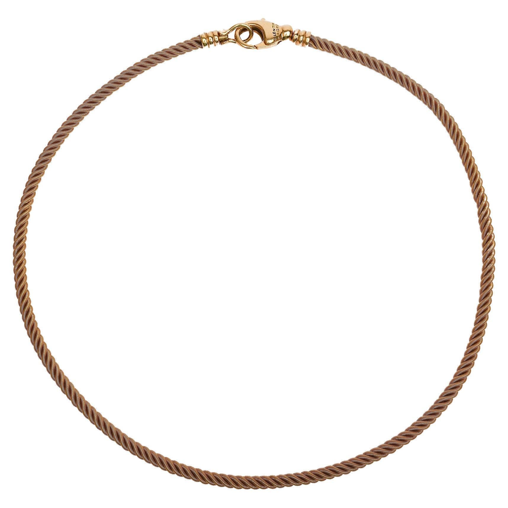 Valentin Magro, Gold-Seil-Halskette im Angebot
