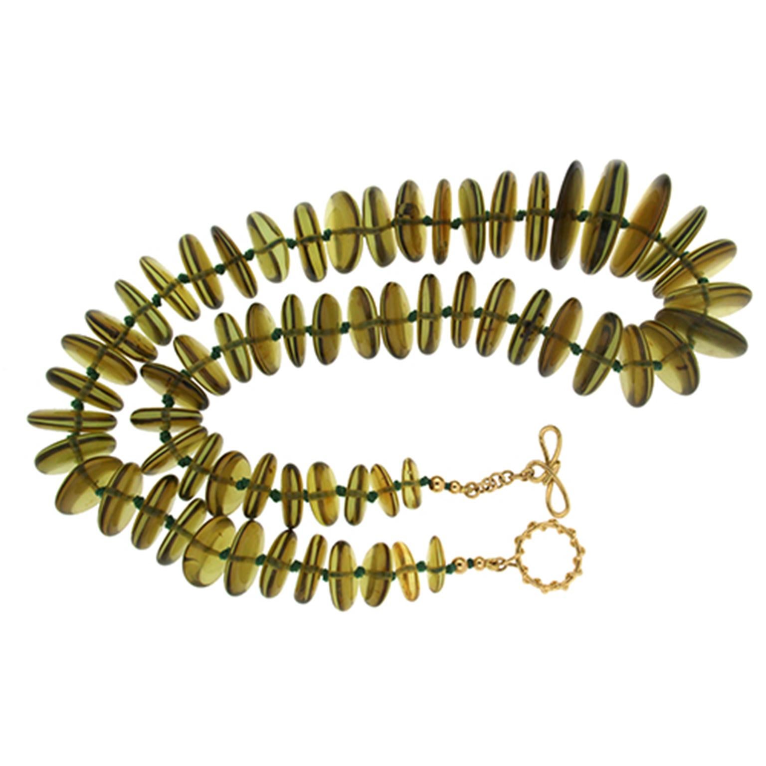 green amber beads