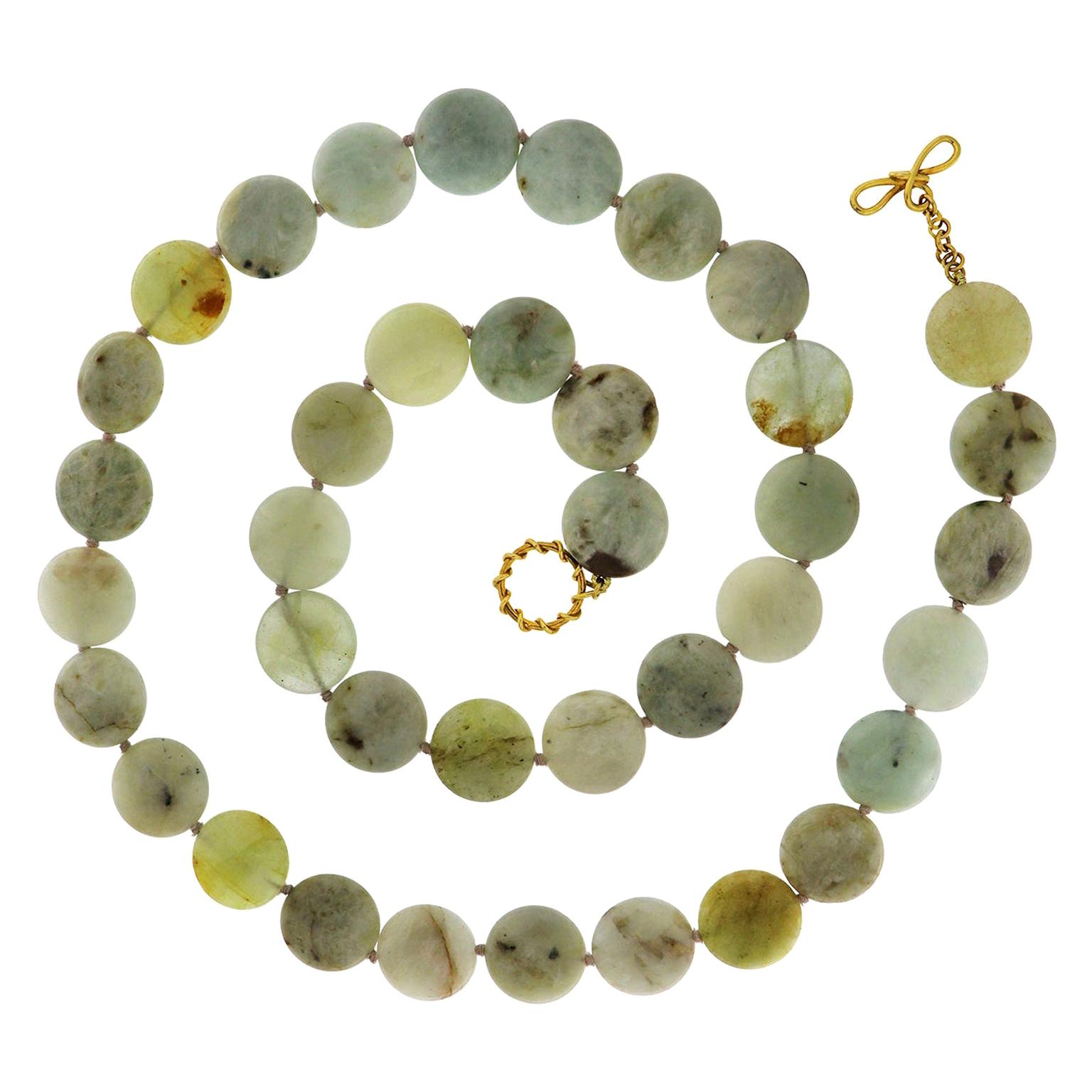 Diamond Bead Necklace For Sale at 1stDibs