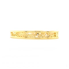 Valentin Magro I Love Me More Classic Hinged Diamond Yellow Gold Narrow Bracelet
