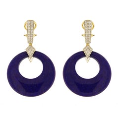 Valentin Magro Lapis and Diamond Drop Earrings