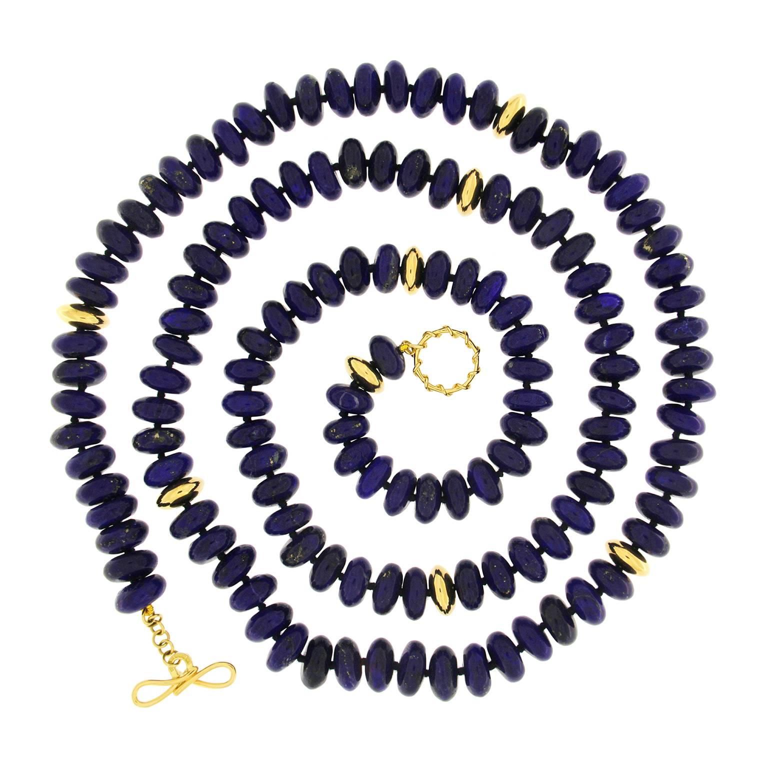 Valentin Magro Lapis Lazuli Roundels Necklace