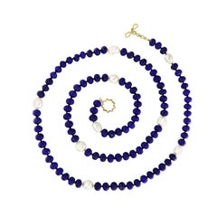 Valentin Magro Lapis Rondelle and Pearl Necklace