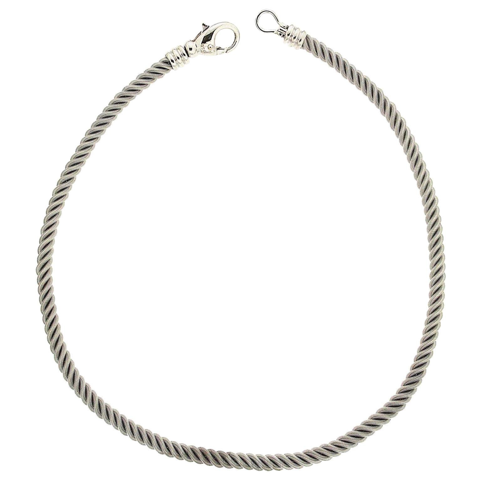 Oversized and Impressive 2Tone Yellow and White Gold Tassel and Rope