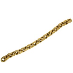 Gliederarmband aus Gelbgold mit gehämmerter Struktur