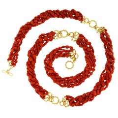 Valentin Magro Multi Strand Memmetti Coral Necklace