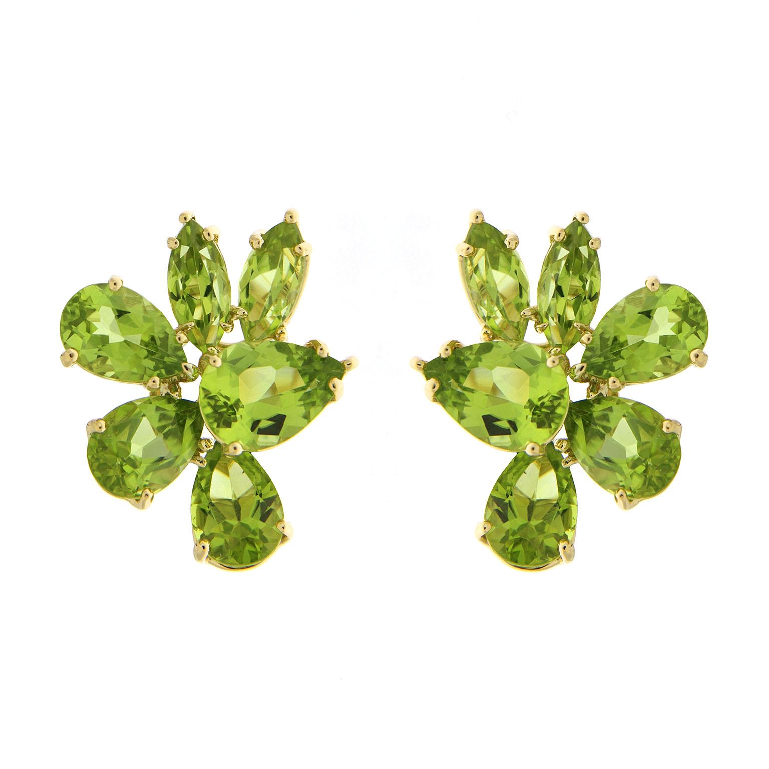 Valentin Magro Pear and Marquise Peridot Earrings