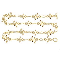 Valentin Magro Rectangular Motif Necklace with Bullet Stones