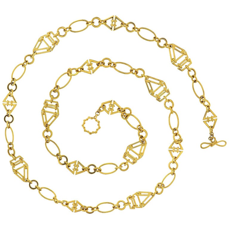 Valentin Magro Sail Boat Chain Necklace For Sale at 1stDibs
