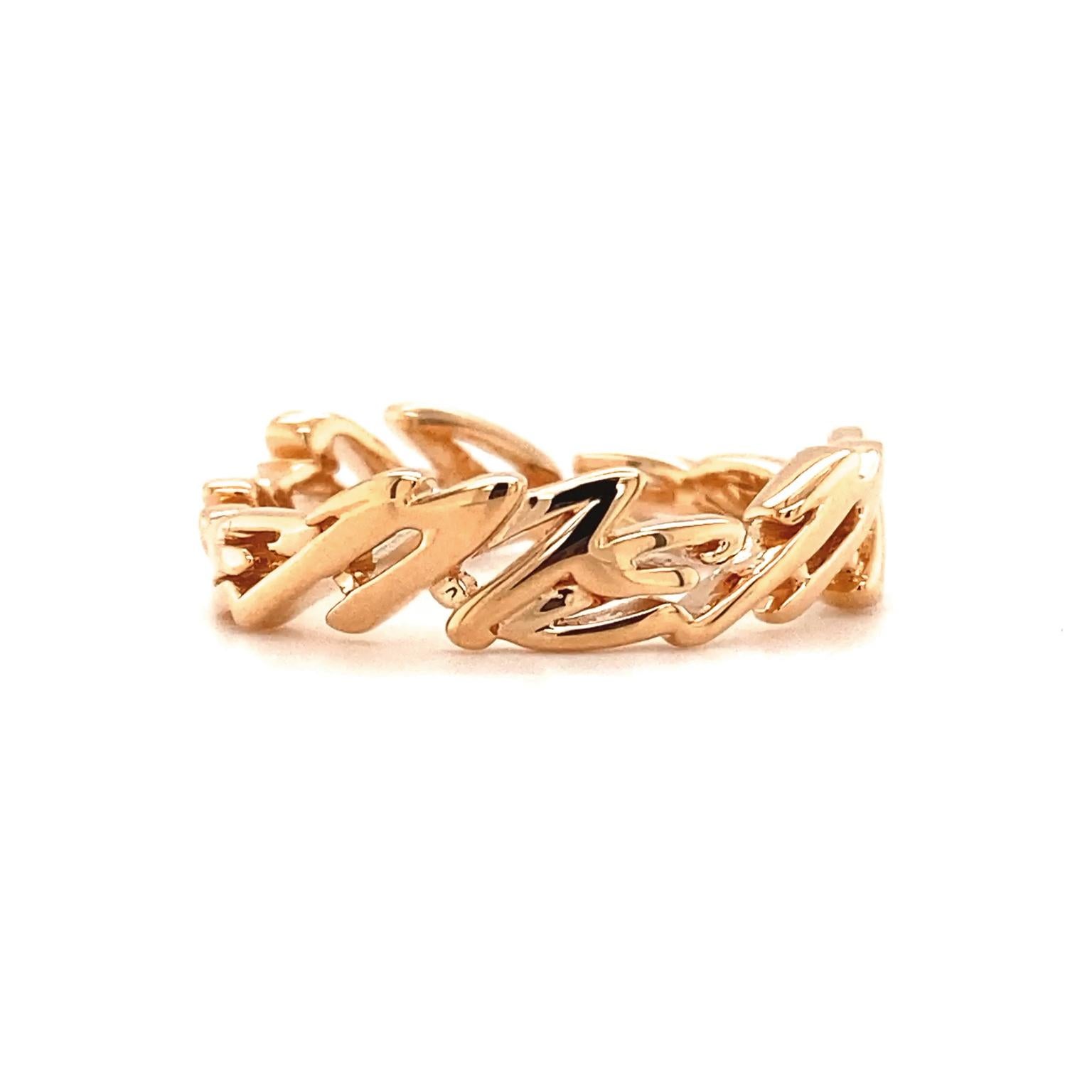 18K Rose Gold I Love Me More Ring In New Condition For Sale In New York, NY