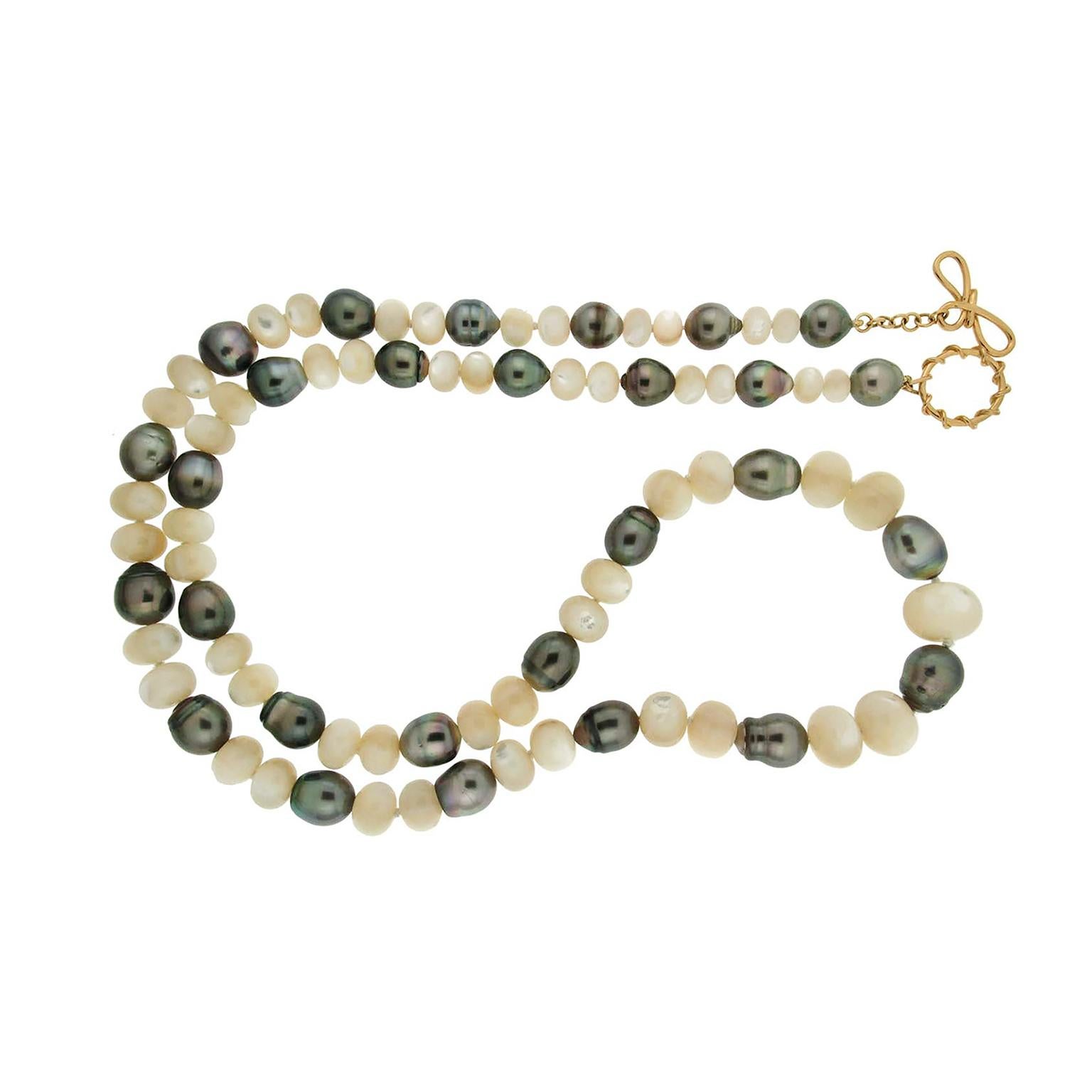 tahitian mother of pearl necklace