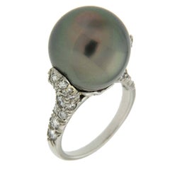 Valentin Magro Tahitian South Sea Pearl Platinum Ring