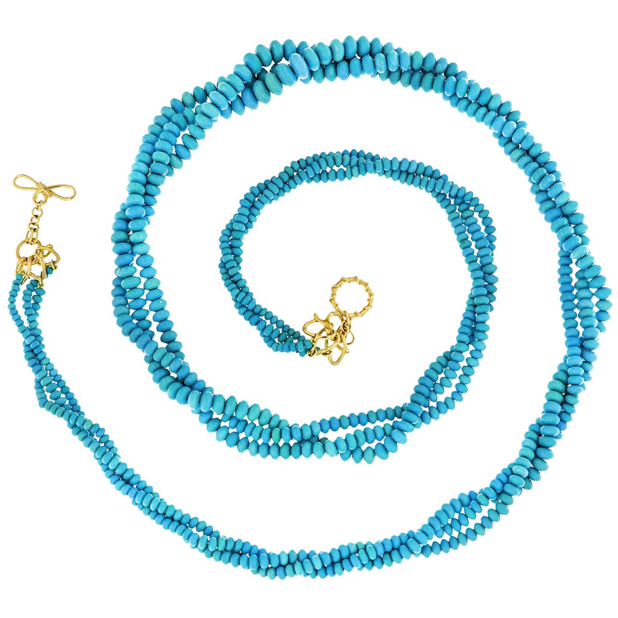 Valentin Magro Three-Strand Turquoise Necklace