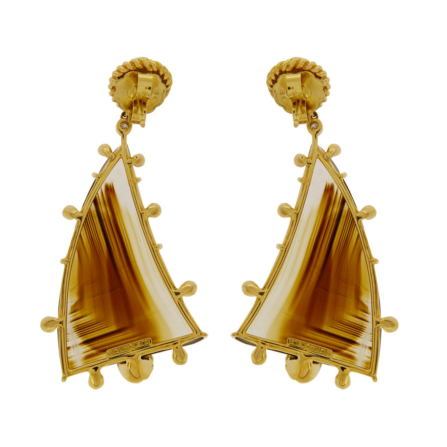 montana agate earrings