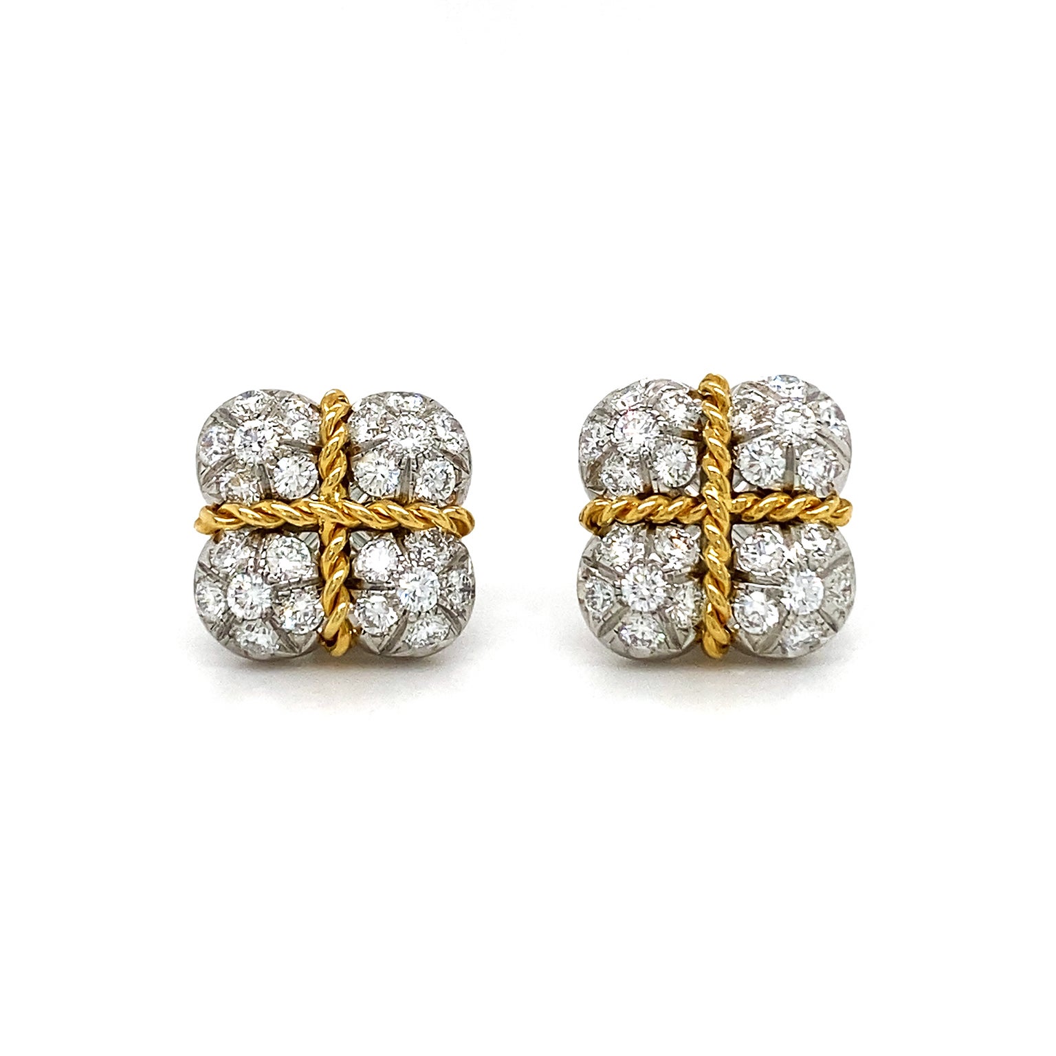 Gift Box Diamond Earrings