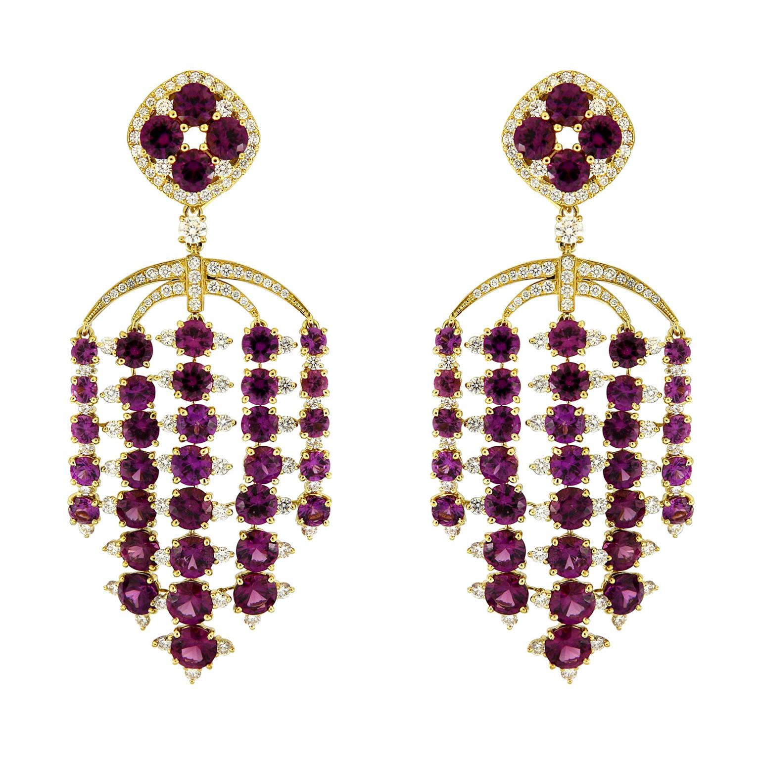 1960s Cotton Candy Pink KJL Earrings at 1stDibs