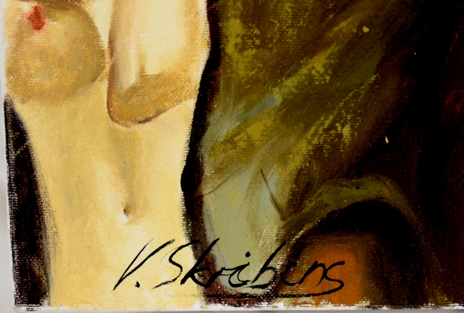 Porträt einer Frau nach Gustav Klimt  im Angebot 3
