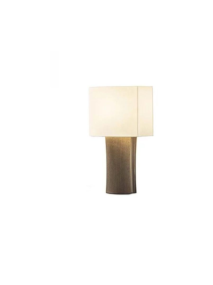 Valentin table lamp by LK Edition
Dimensions: L 23 x 19 x 530 cm
Materials: Oak brushed and lacquer.
Also sold with paper shade. All our lamps can be wired according to each country. If sold to the USA it will be wired for the USA for instance.

