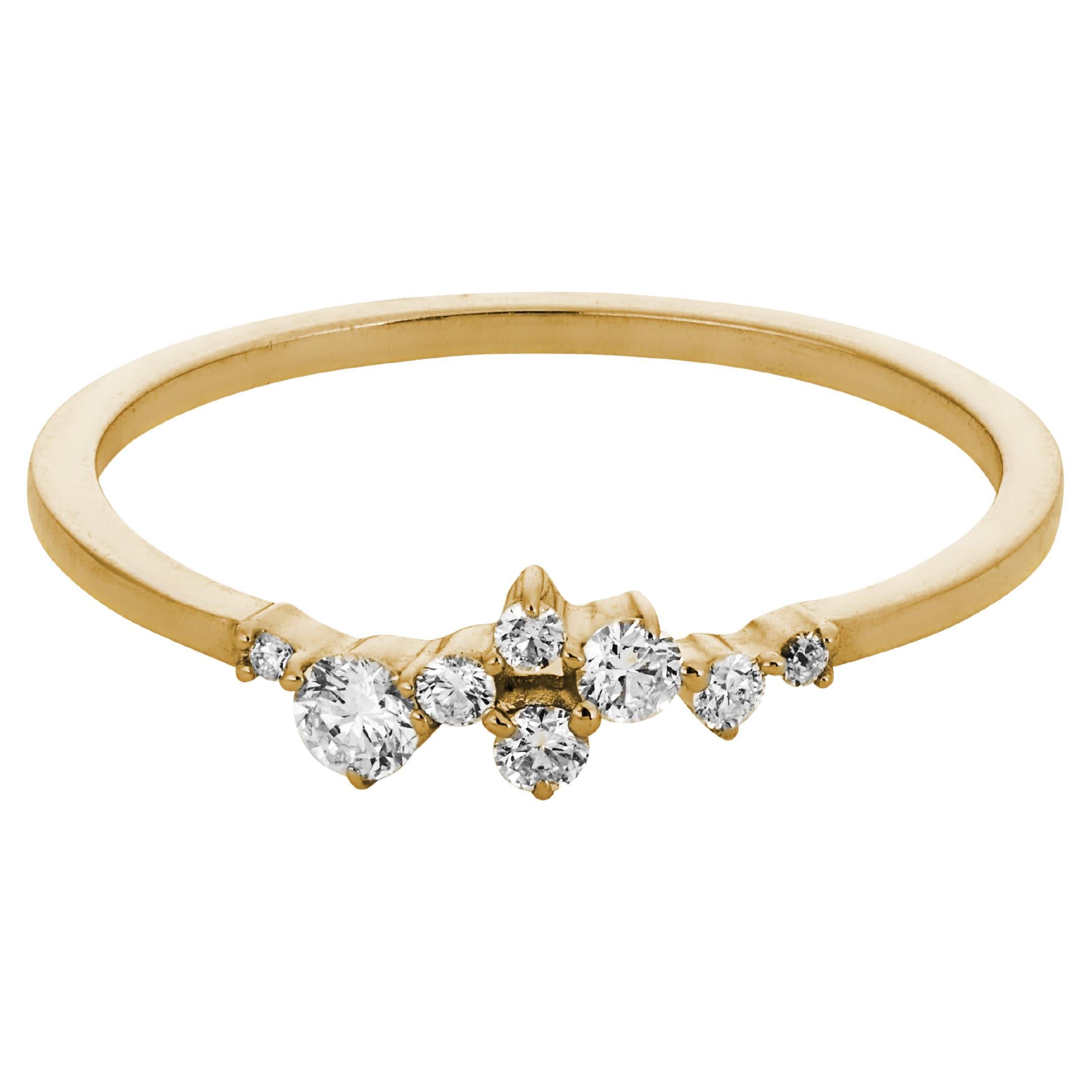 Valentina 8 Diamond Cluster Ring For Sale