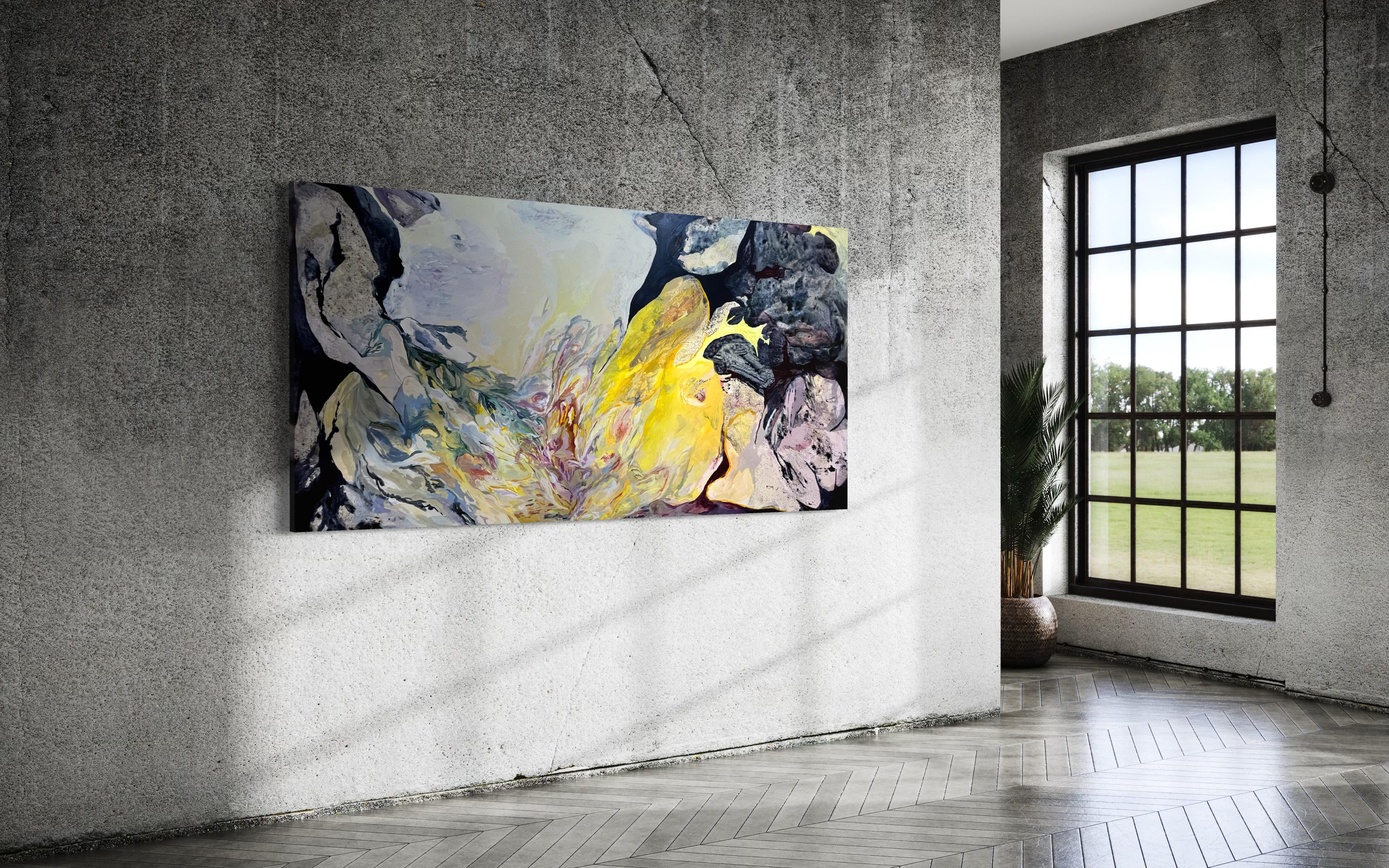 Sin Título - Abstract Expressionist Painting by Valentina Attolini