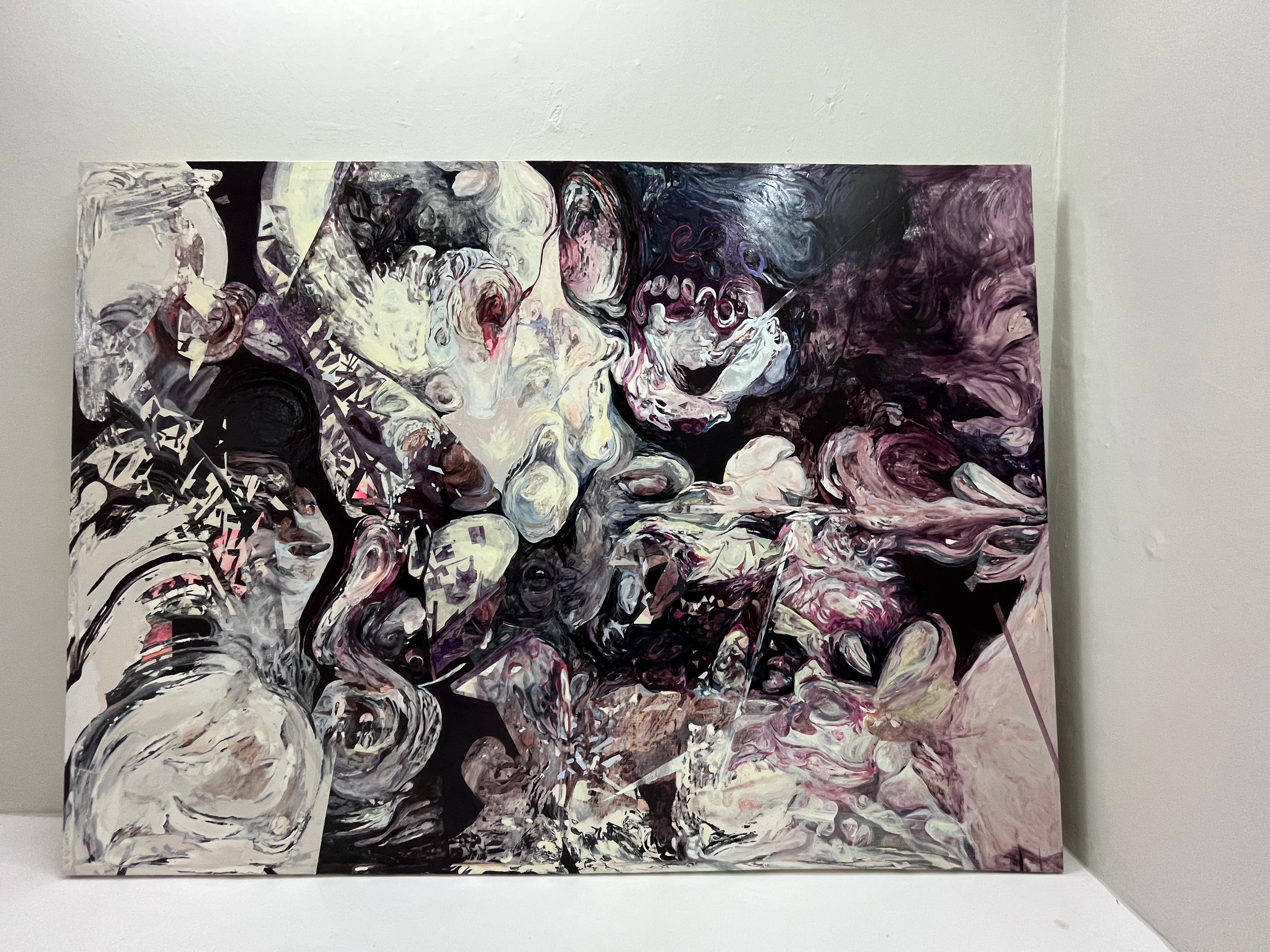 Sin título - Abstract Painting Grigio di Valentina Attolini