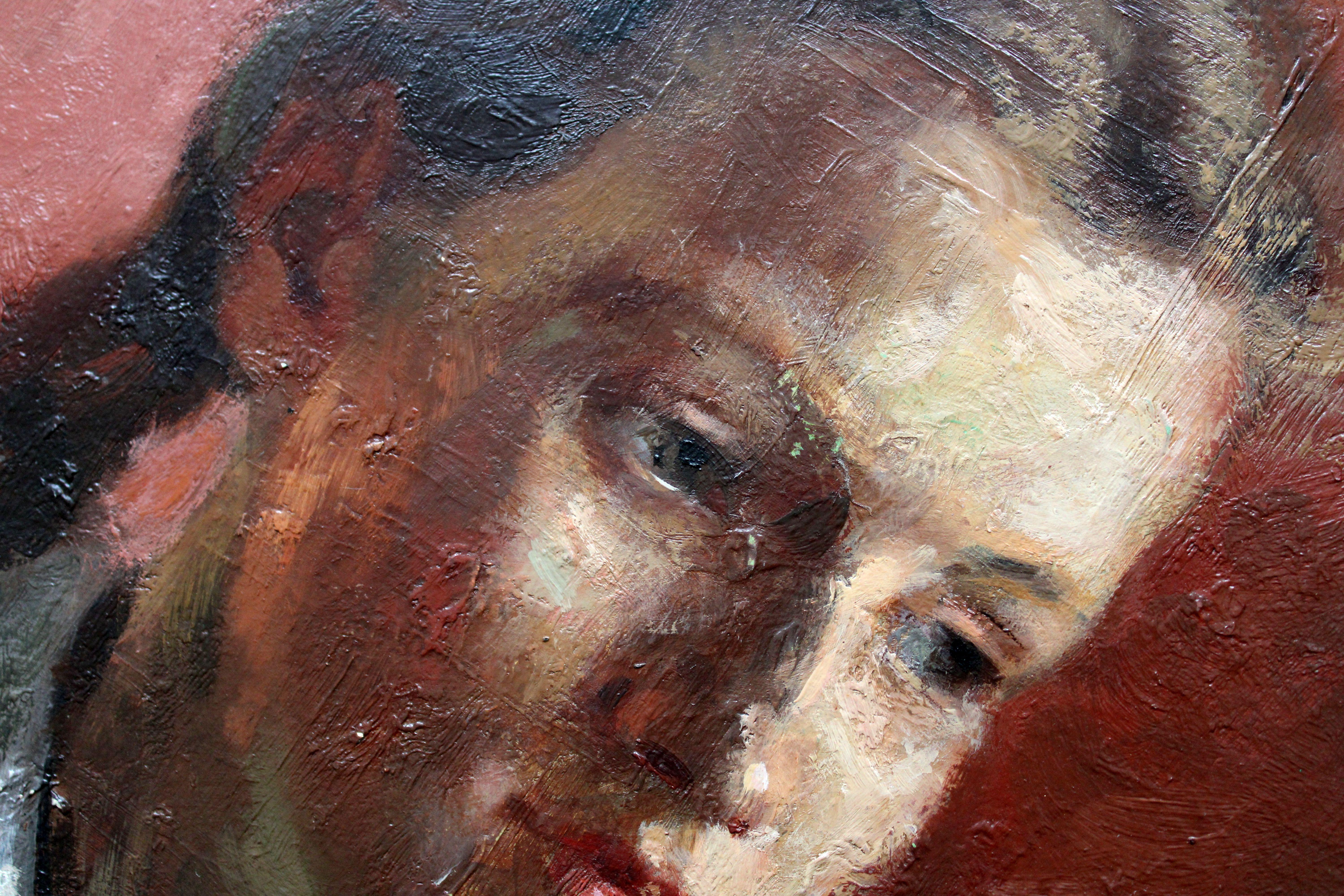 Portrait of a girl  1959. Cardboard, oil, 60x47.5 cm 7