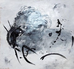 "Bison",  expressive shapes in white and black 