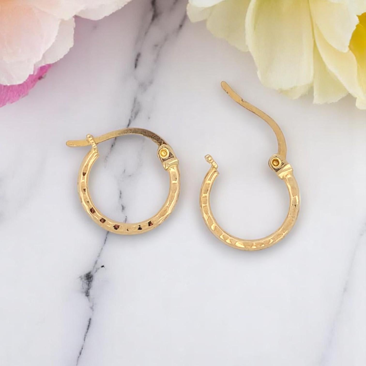 Valentina Creolen  14K Gelbgold 1/2