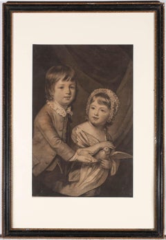 Valentine Green dopo Catherine Read - 1768 Mezzatinta, Lord Newbattle & Lady Greene
