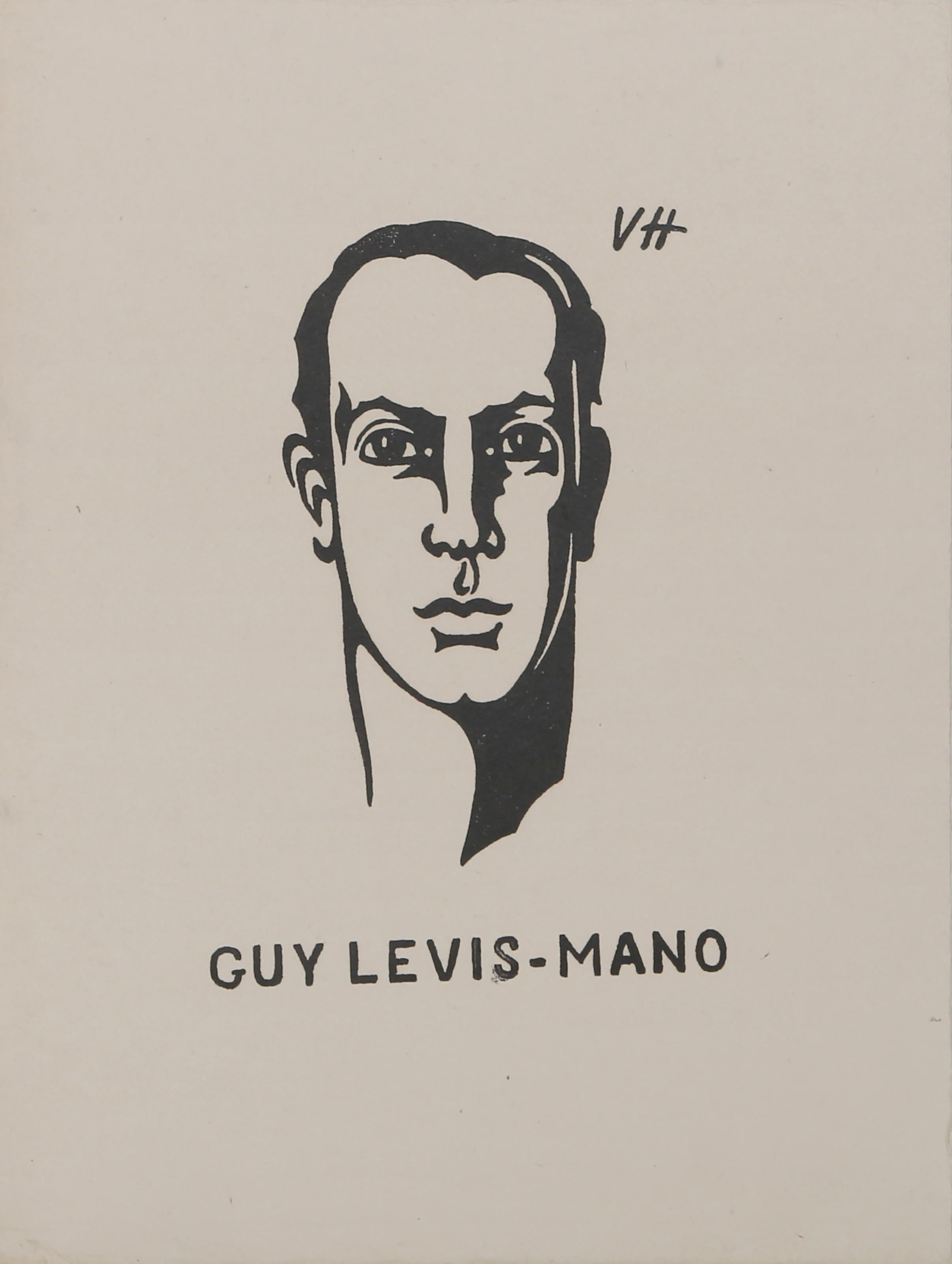 Guy Levis-Mano, Modern Woodcut by Valentine Hugo For Sale 2
