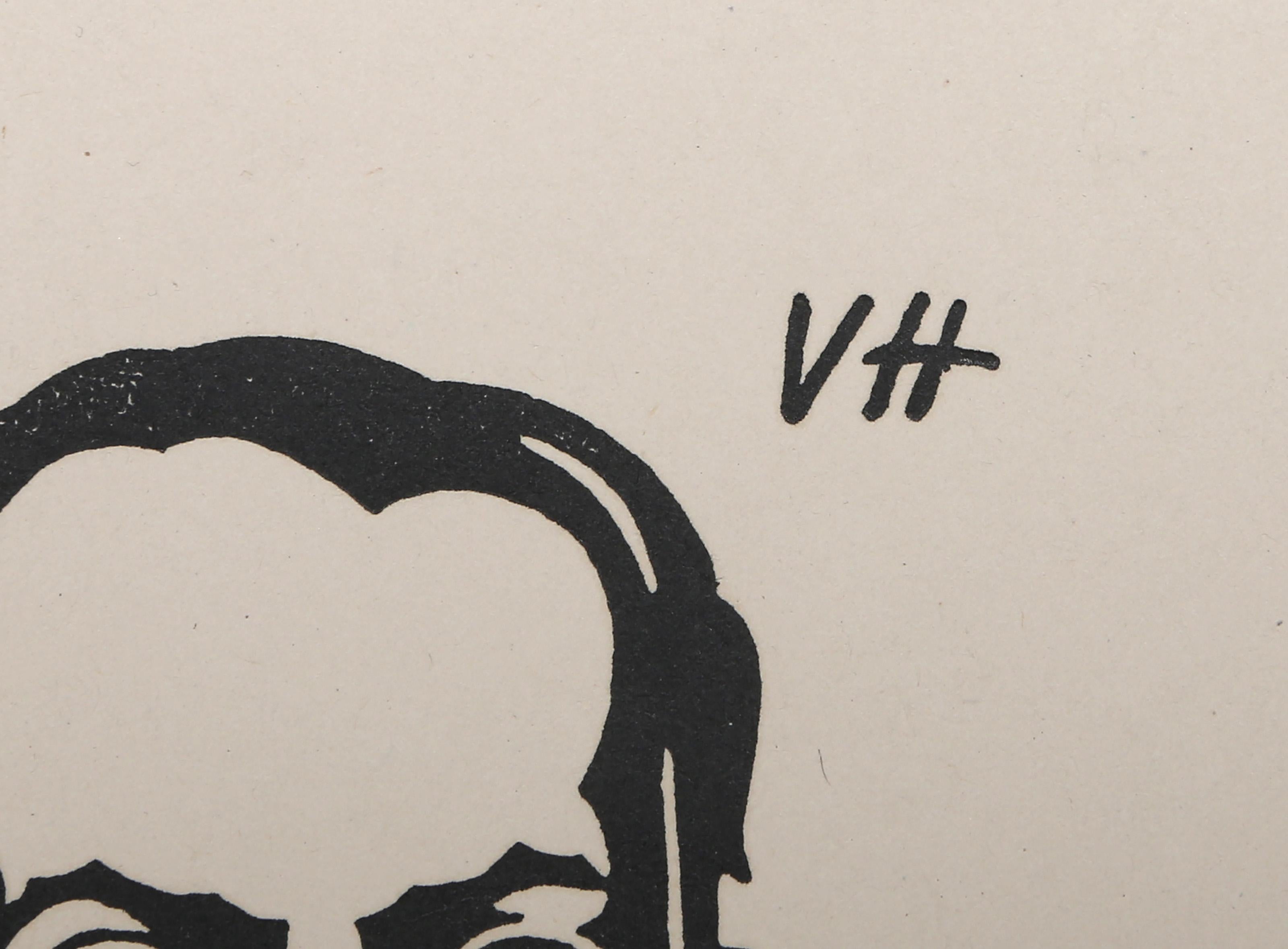 Guy Levis-Mano, Modern Woodcut by Valentine Hugo For Sale 3