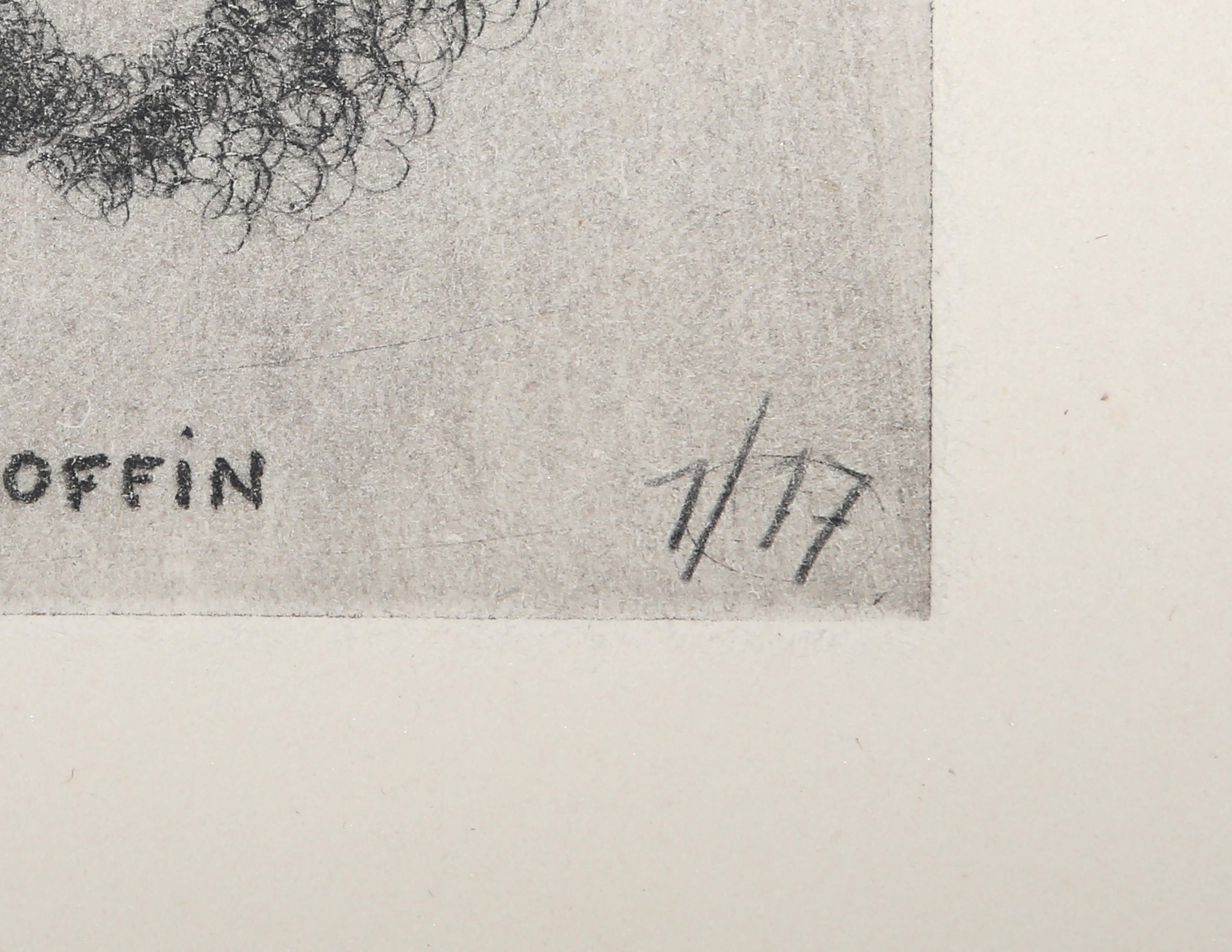 Robert Goffin, Modern Etching by Valentine Hugo For Sale 2
