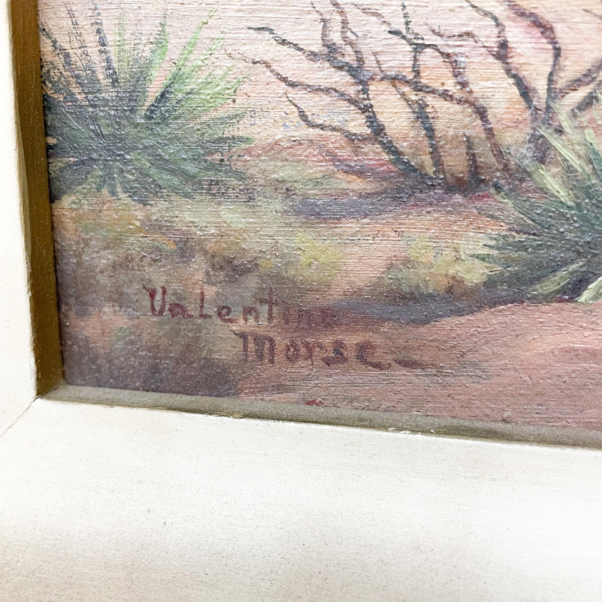 1930s Valentine Morse Landscape California Southwest Painting Art In Good Condition In Chula Vista, CA