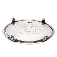 Salver en argent de Valentine Mundens pour le prix du Valentine, Londres, 1792