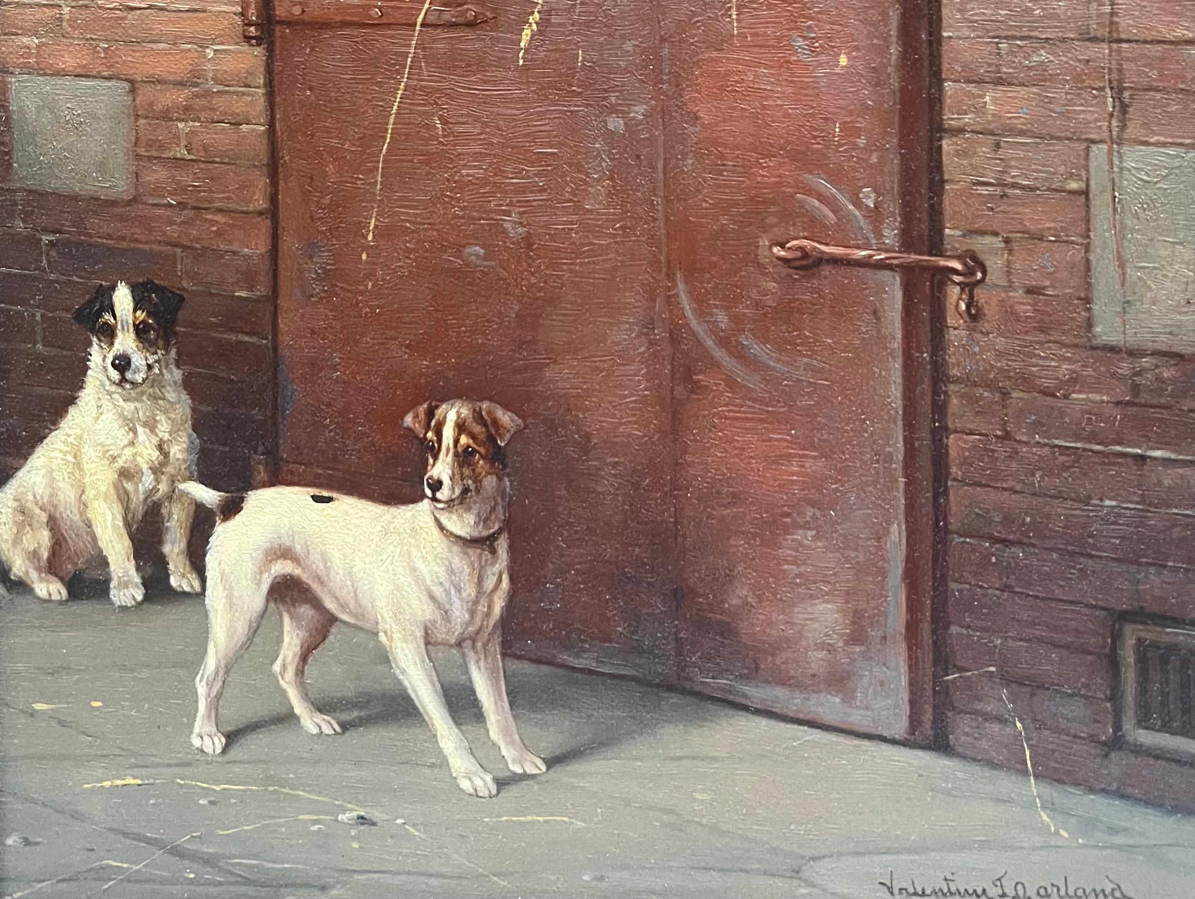 Antique Painting of Jack Russels, Labs, Terriers, and Fox Hounds  For Sale 5
