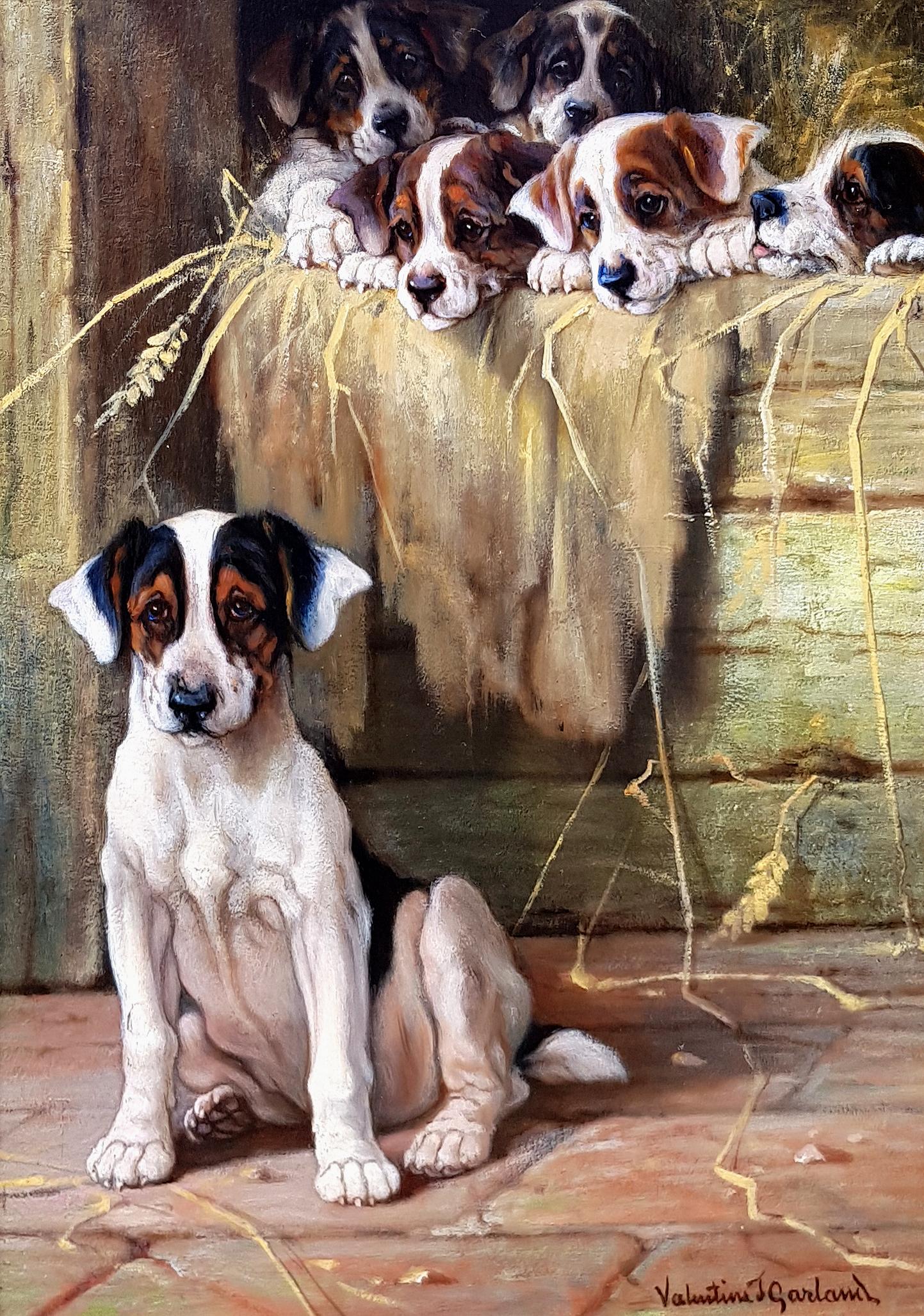 Mother's Brood - Painting by Valentine Thomas Garland