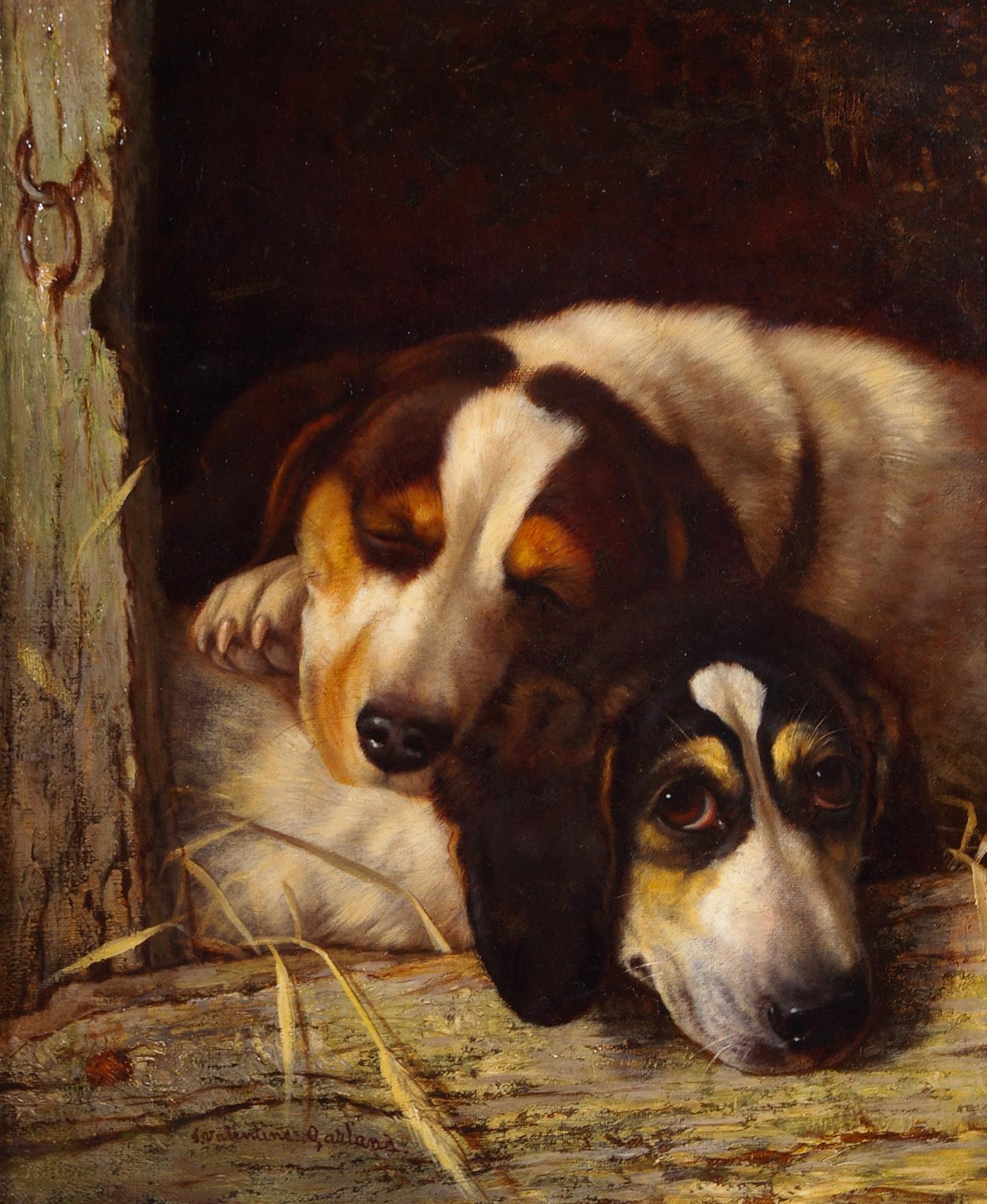 La fine della giornata - Painting di Valentine Thomas Garland