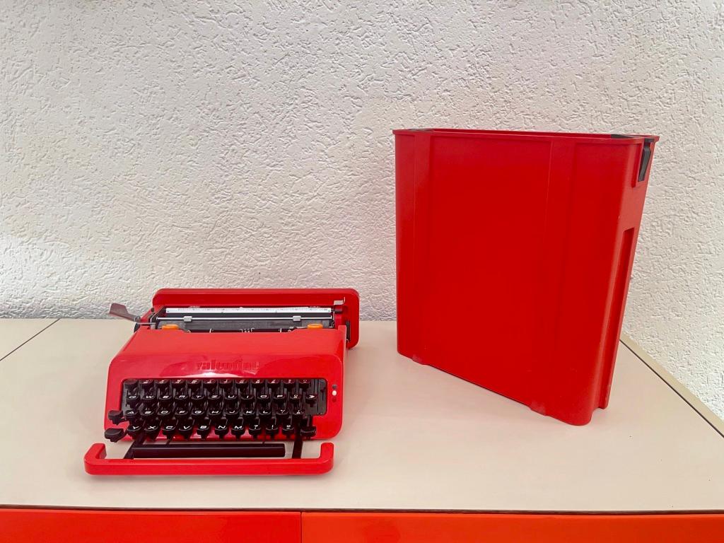 Mid-20th Century Valentine Typewriter by Ettore Sottsass produced by Olivetti, Italy ca. 1960s For Sale