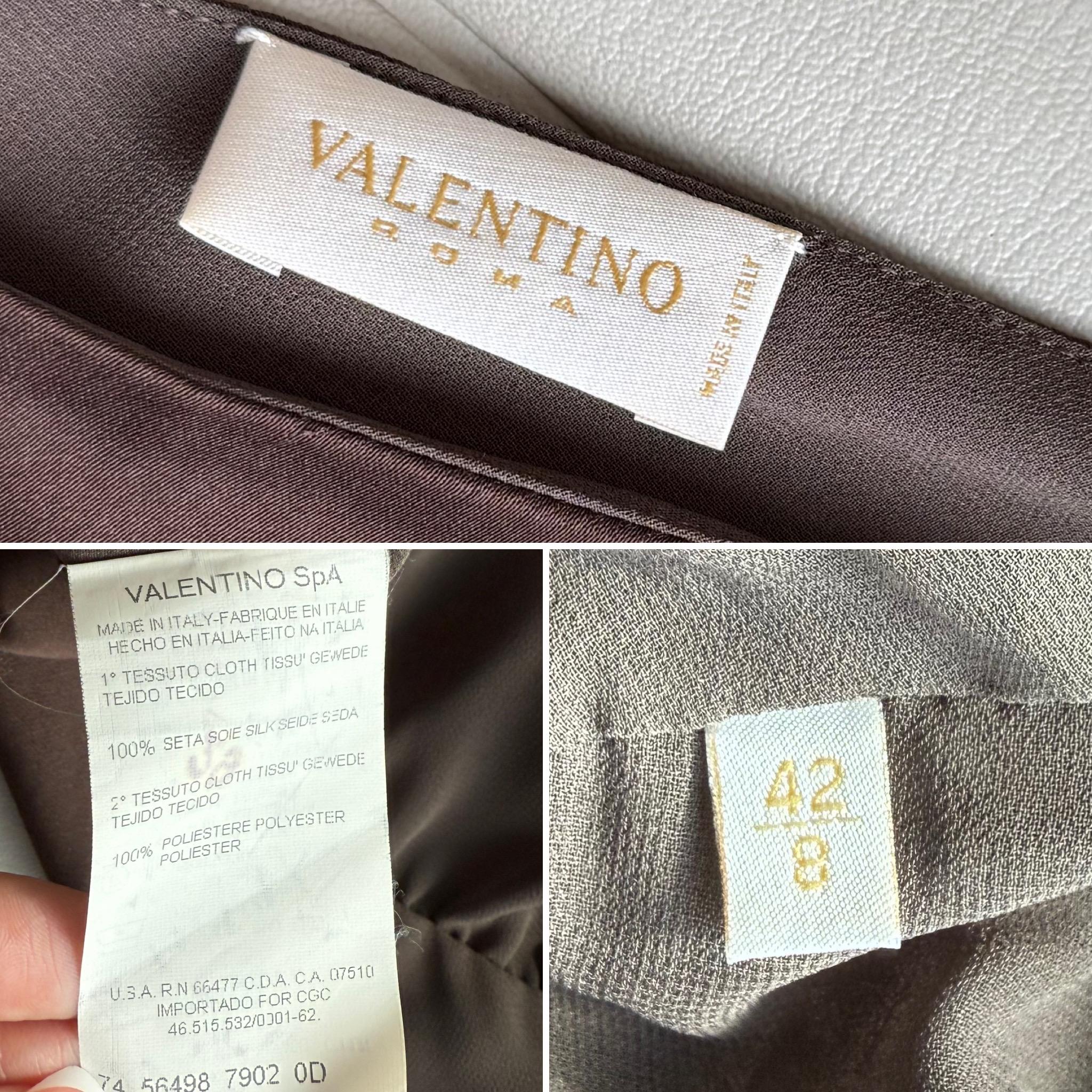 Valentino 00's Vintage Silk Embellish One Shoulder Blouse Bead en vente 1