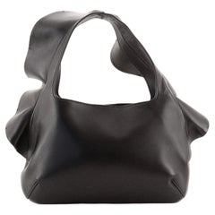 Valentino 04 Rouches Edition Atelier Hobo Leather Small