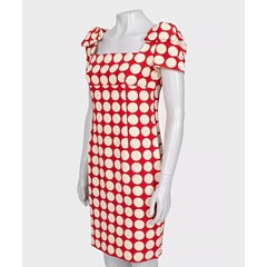 Valentino 100% Silk Fitted Dress Bow Detail UK 6/XS