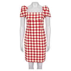 Valentino 100% Silk Fitted Dress Bow Detail UK 6/XS