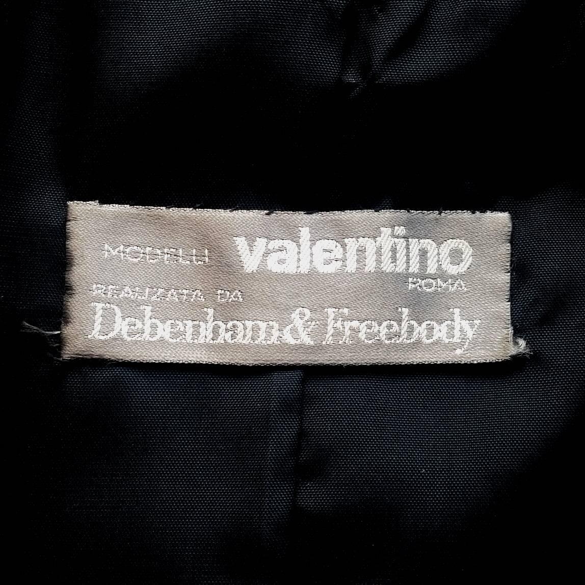 Valentino 1960s Silk and Velvet Coat With Diamanté Button Detail In Excellent Condition In London, GB