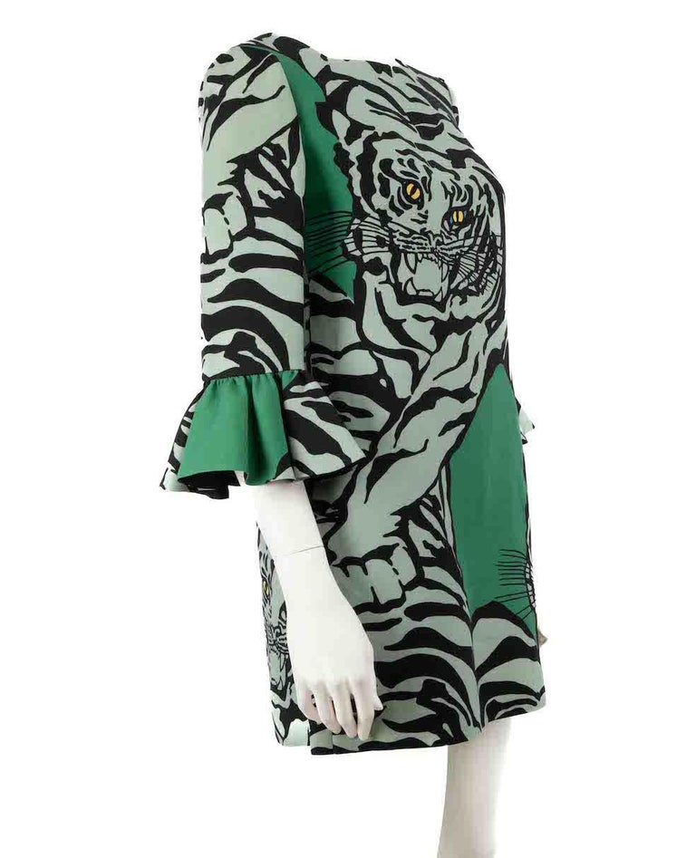green emerald velvet dress Green Tiger Stripe Women's Dress, Sexy 1-piece Sleeveless Best Party Dress-Made  in USA/EU