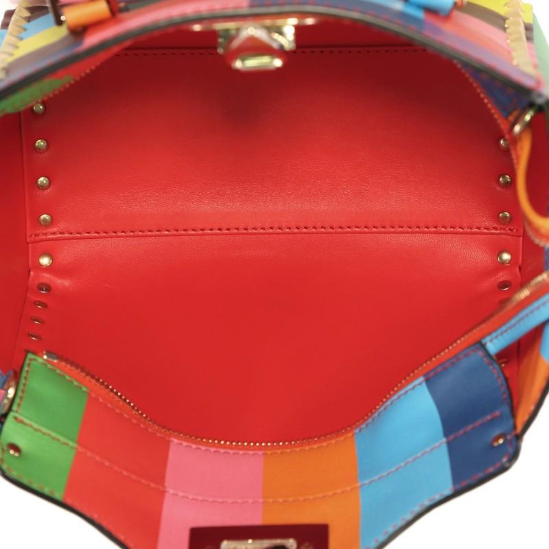 Valentino 1973 Rockstud Tote Rigid Leather Mini In Good Condition In NY, NY