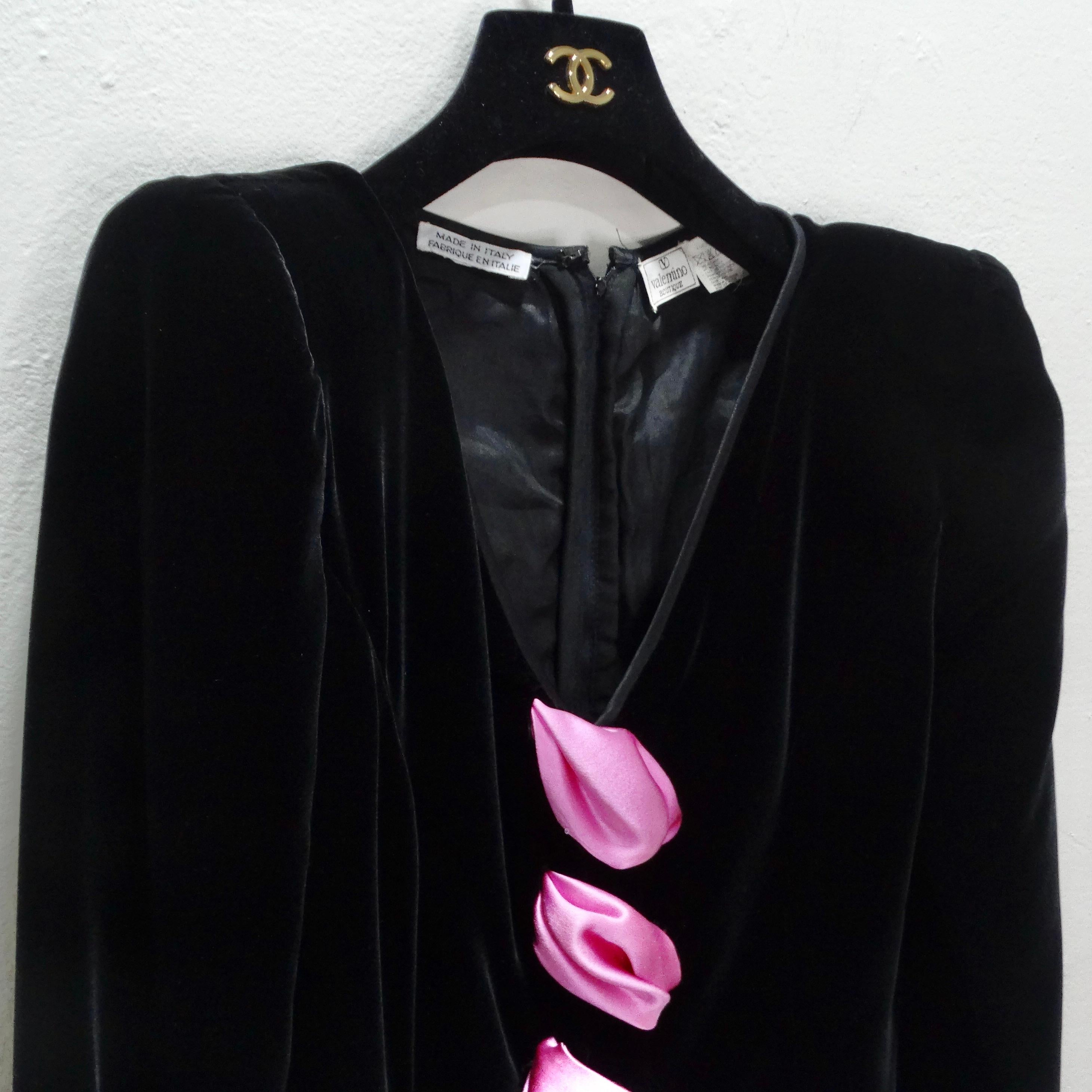 Valentino 1980s Rosa Schleifenkleid für Damen oder Herren im Angebot