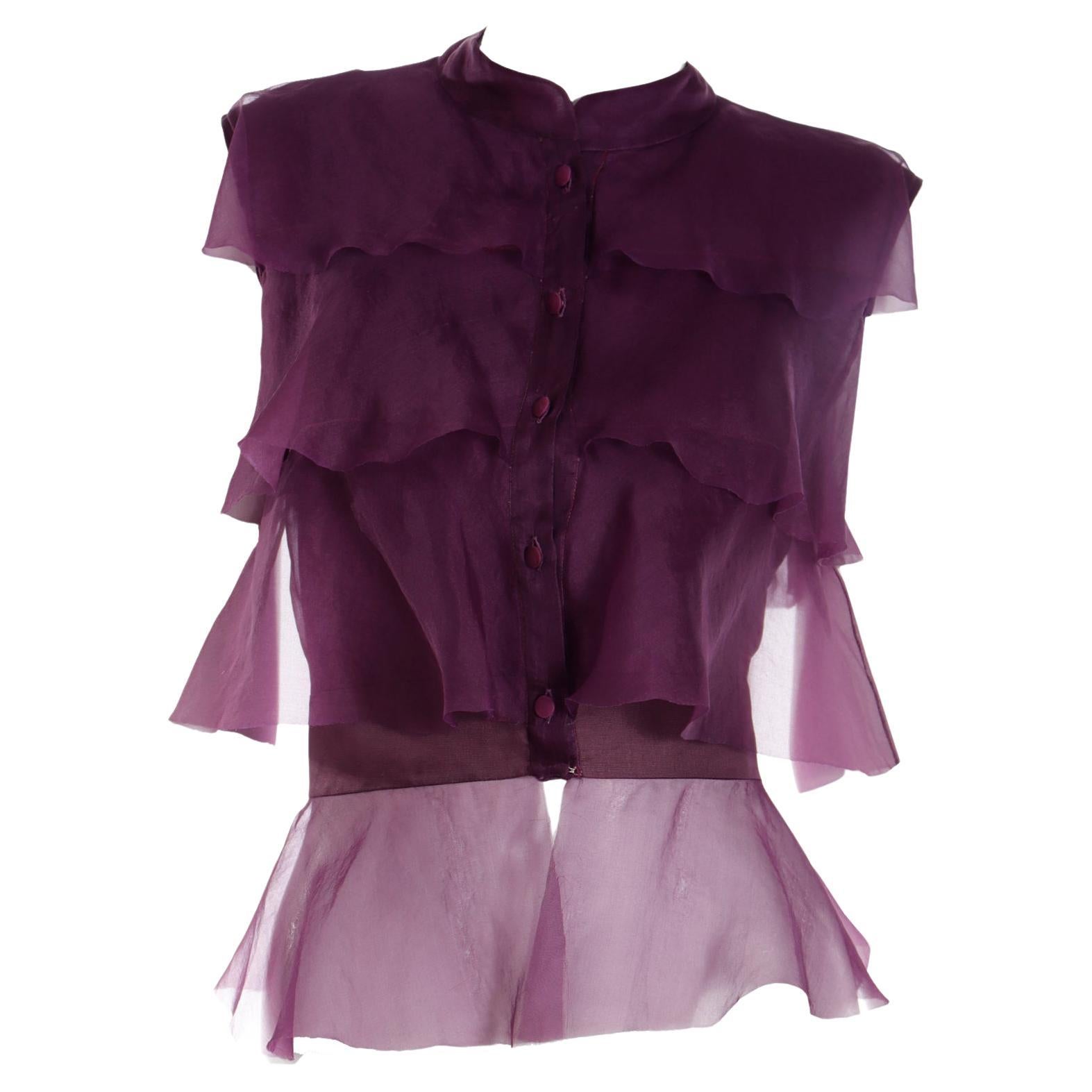 Rare 1960s Sequin Valentino Couture Top main image 0