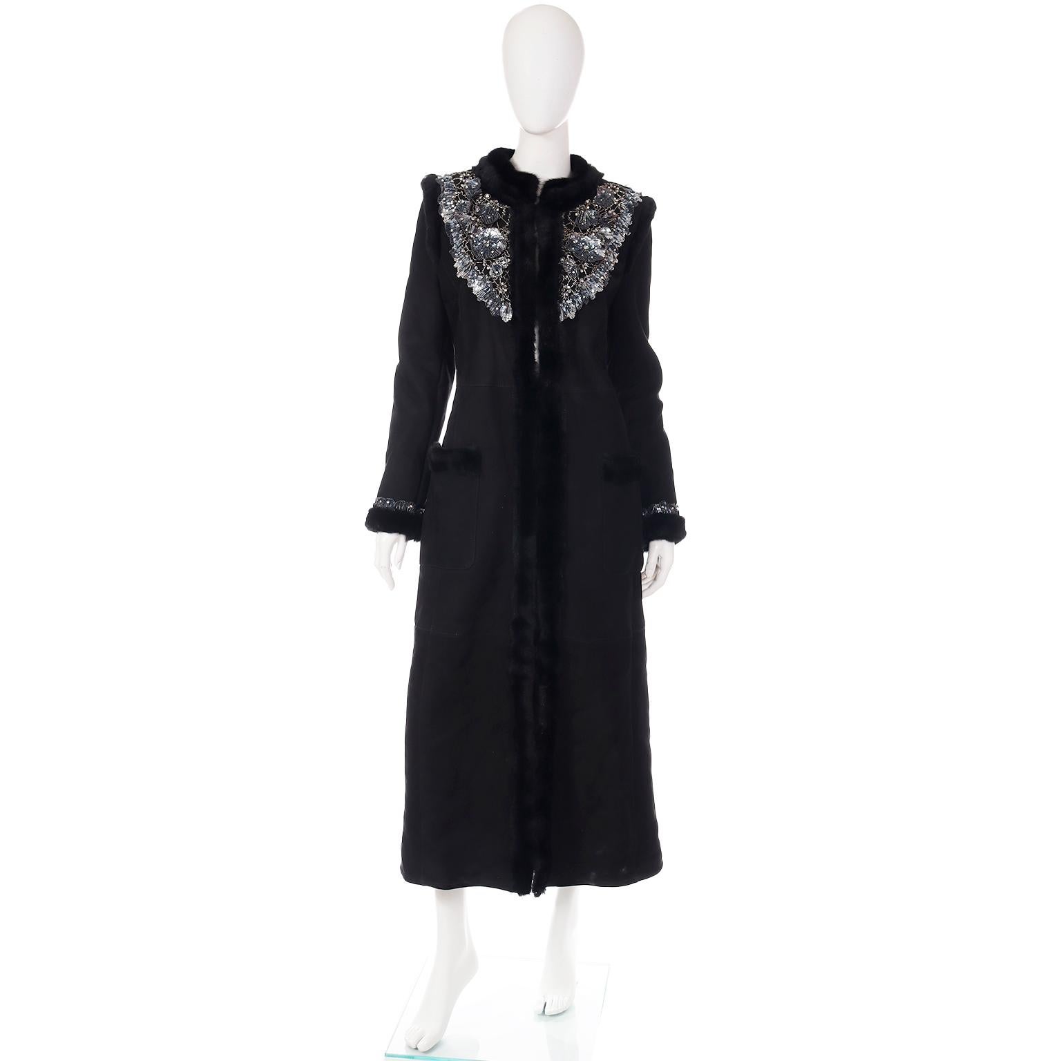This sensational vintage coat is from Valentino Garavani's last F/W runway show in 2007. Valentino's final bow was after his Spring shows in 2008. This stunning coat was featured on the Fall/Winter runway and is truly a collector's piece. The coat