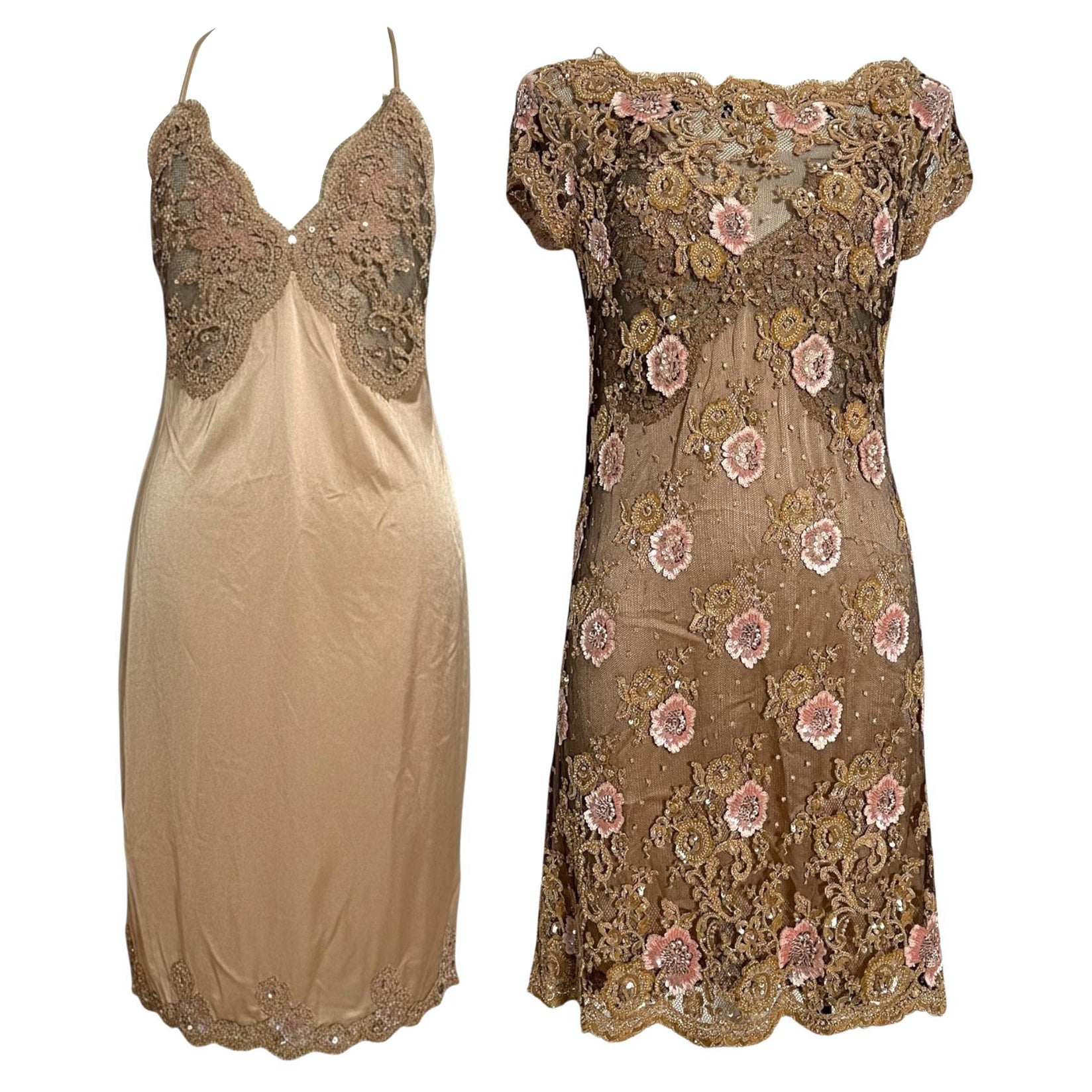 Valentino 2007 S/S beaded mini dress ensemble