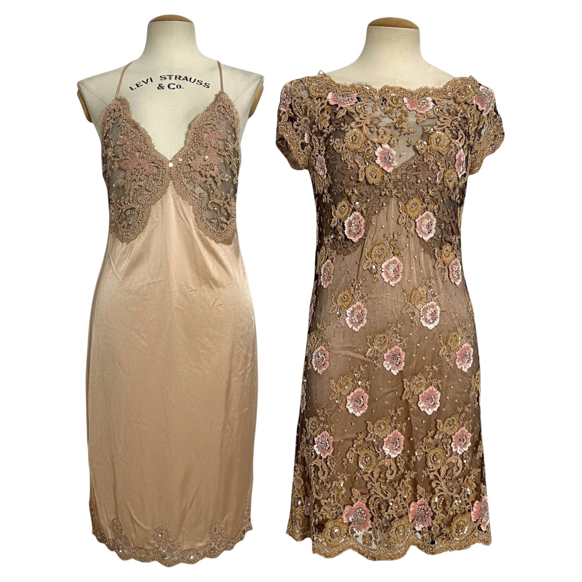 Valentino 2007 S/S beaded mini dress ensemble